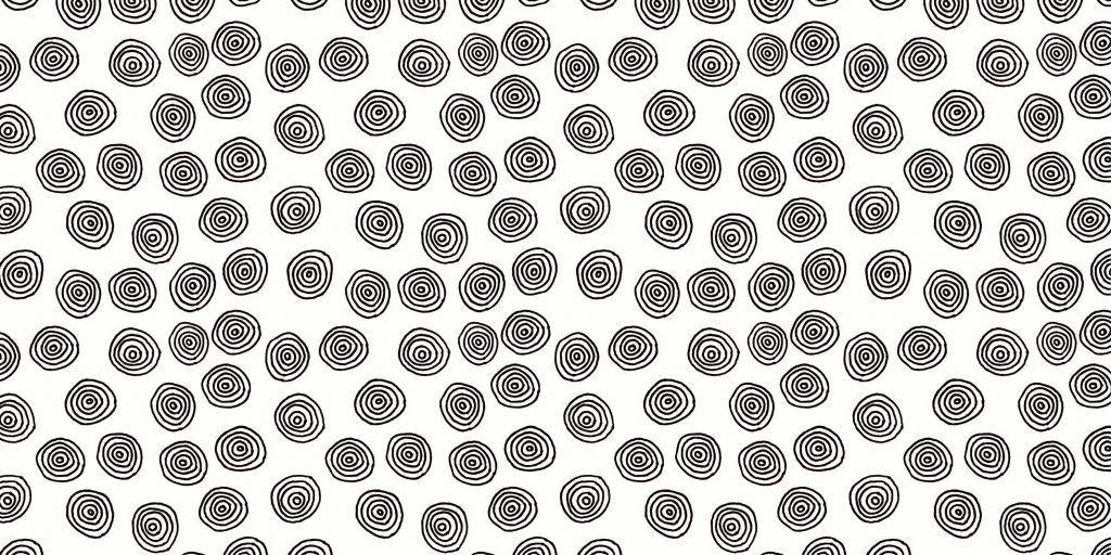 Abstract circles in black and white