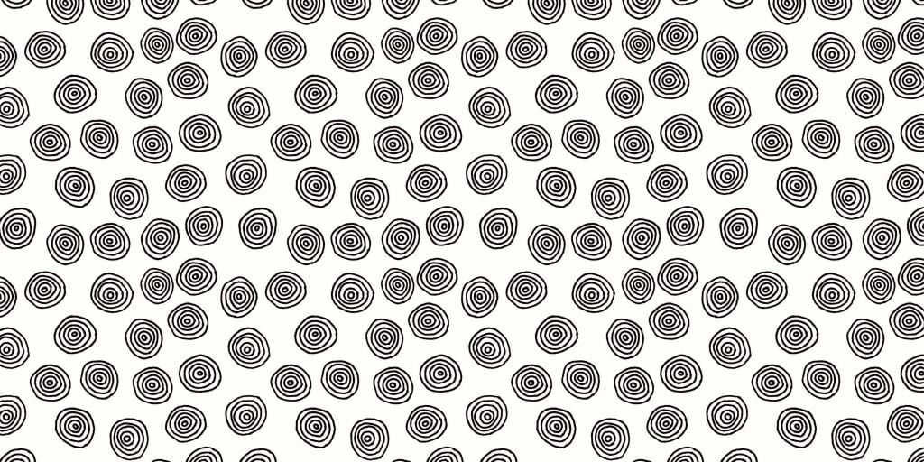 Abstract circles in black and white