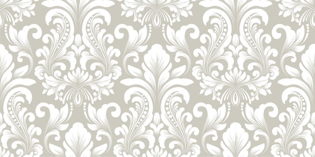 Grey damask pattern