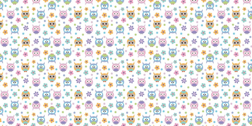 Wallpaper with owls