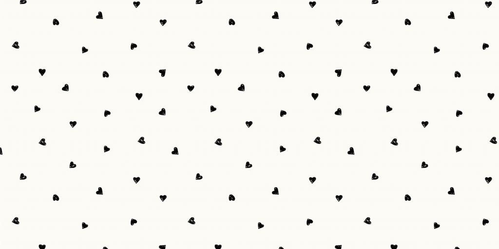 Small black hearts