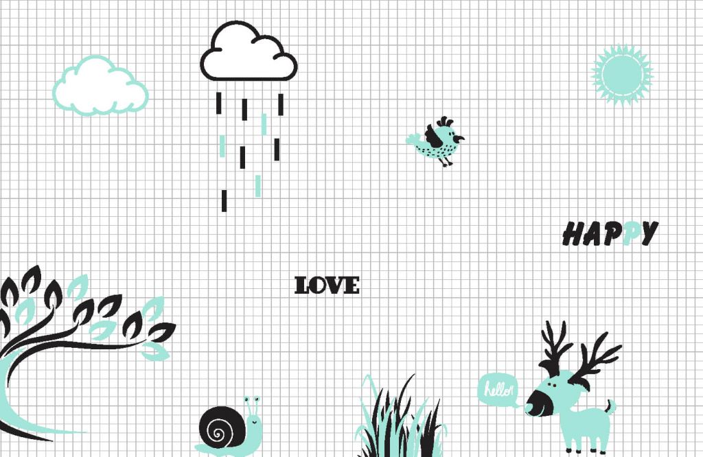 Hip wallpaper for the nursery