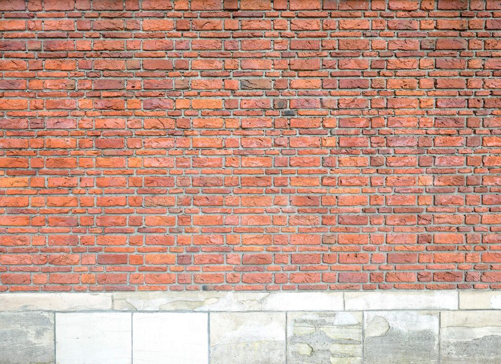 Bricks with old concrete