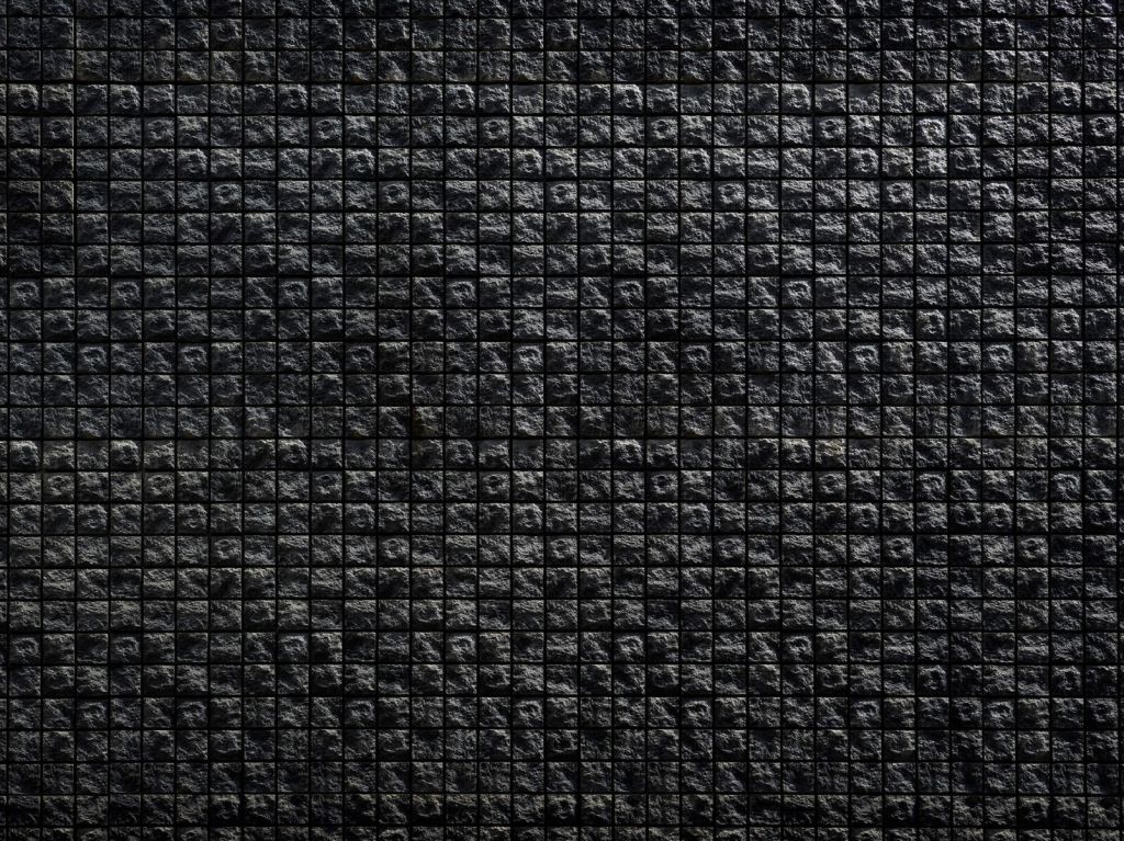 Square black stones 