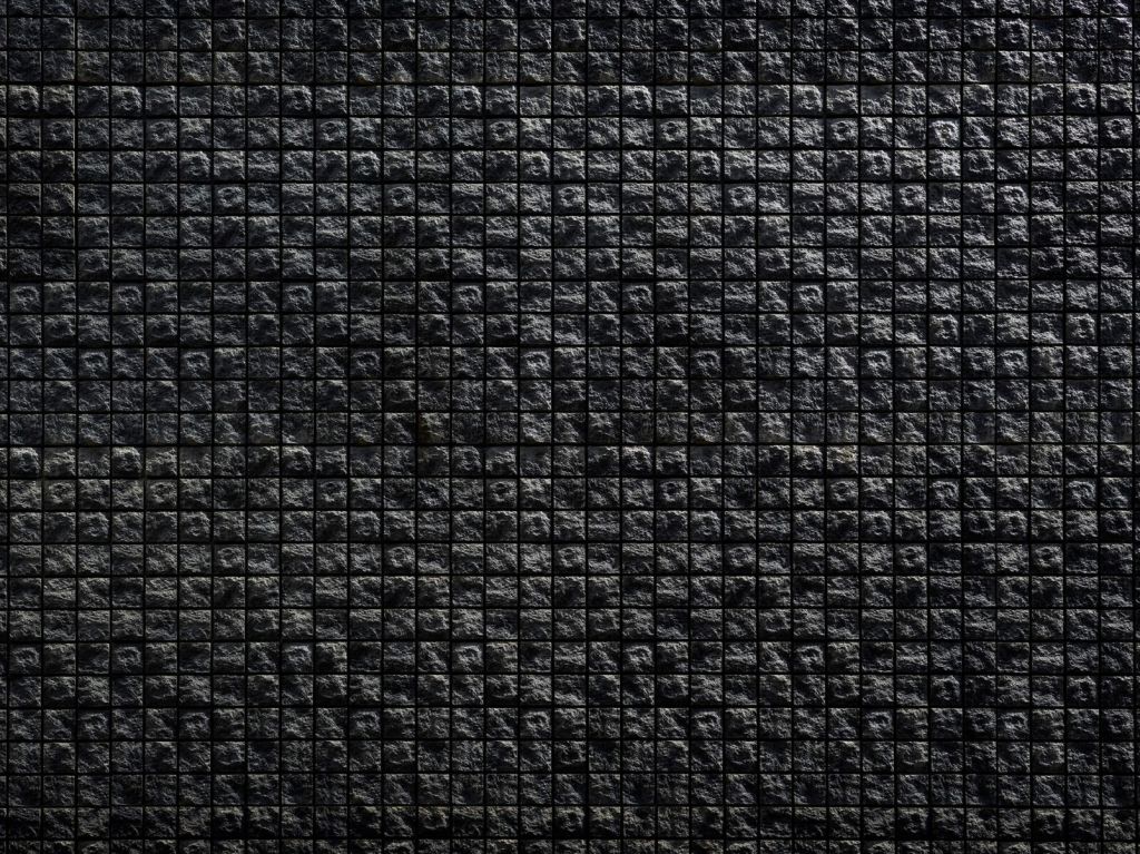 Square black stones 