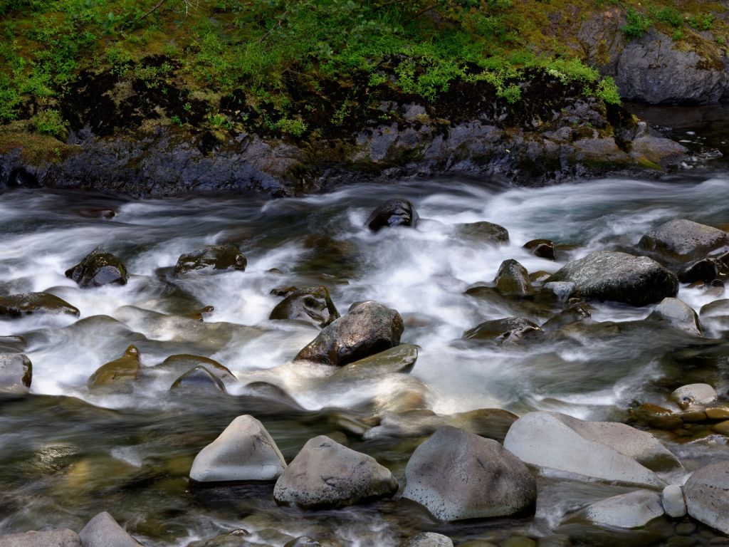 River with boulders