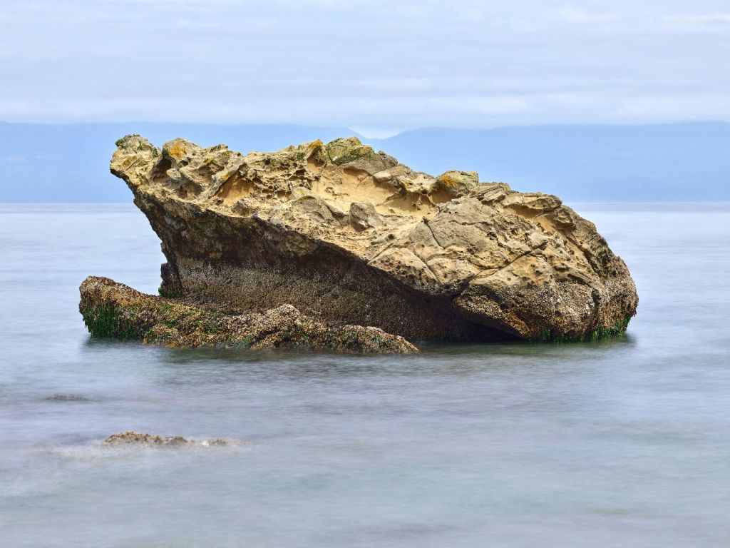 Beautiful rock on the coast 