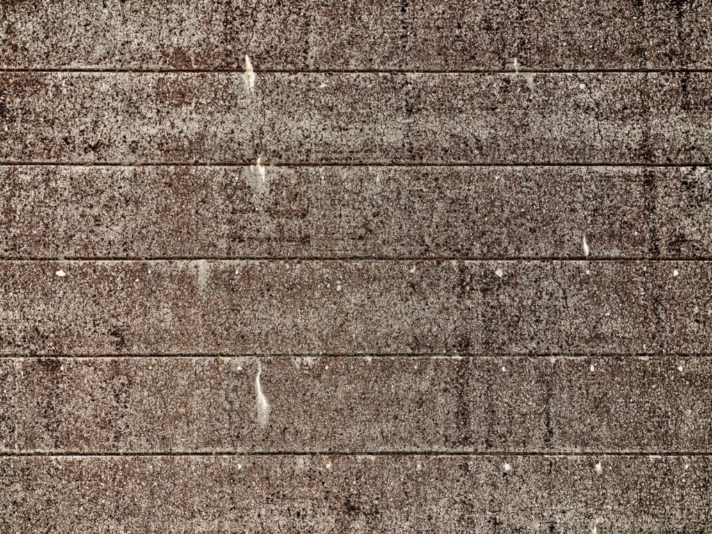 Old concrete sheet piling