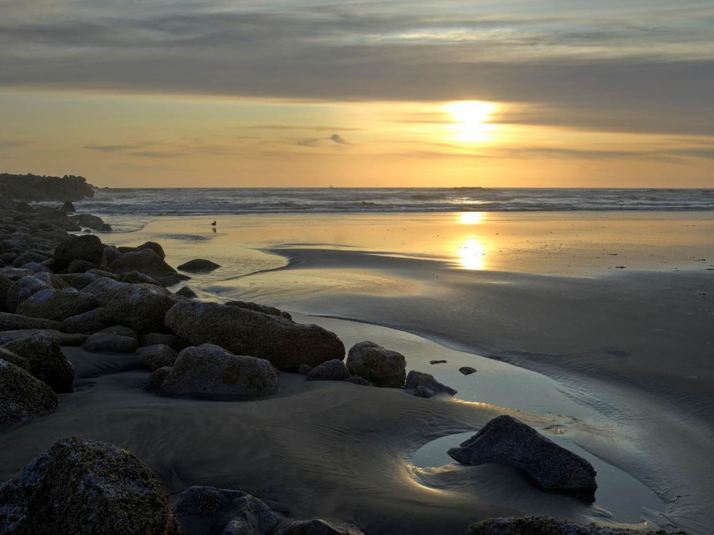 Sunset at a beach