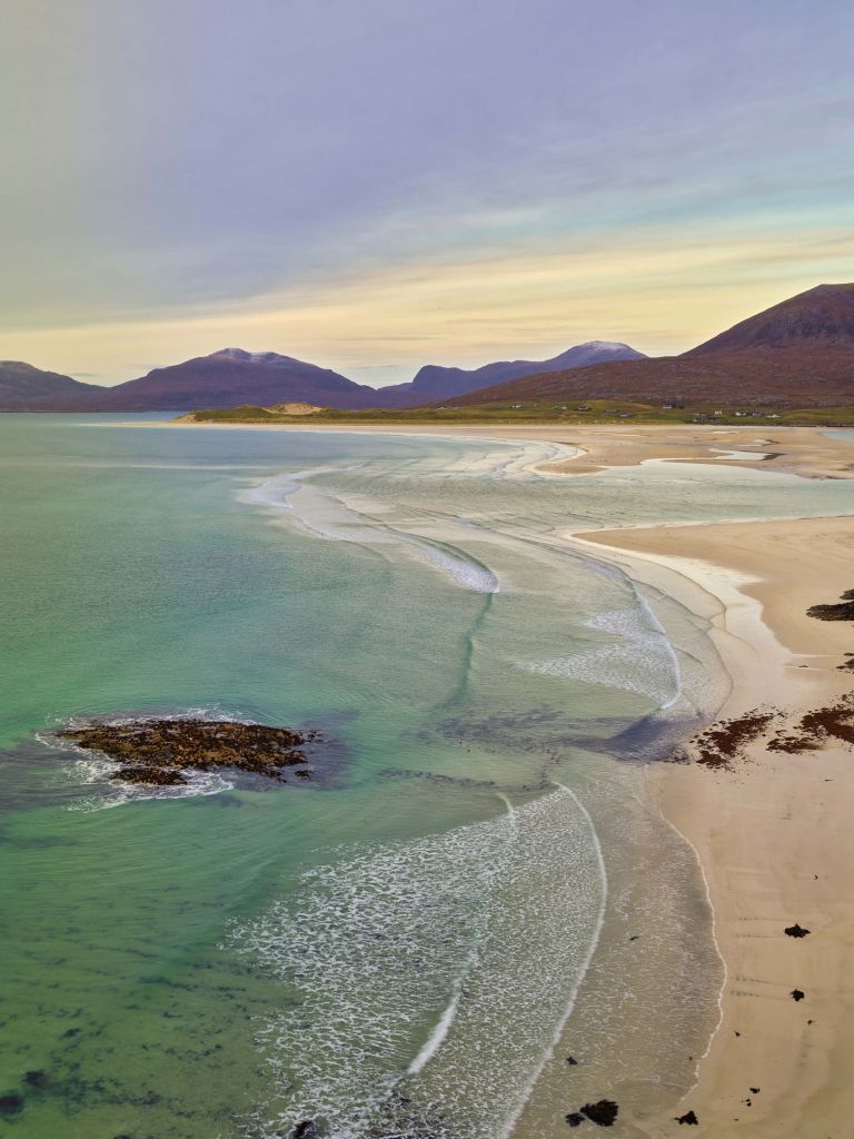 Sea and mountains along the coast