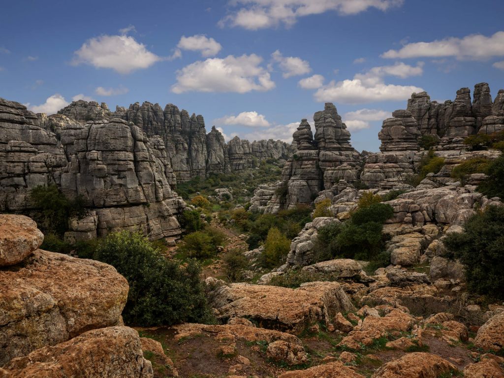 Rocks with blue sky