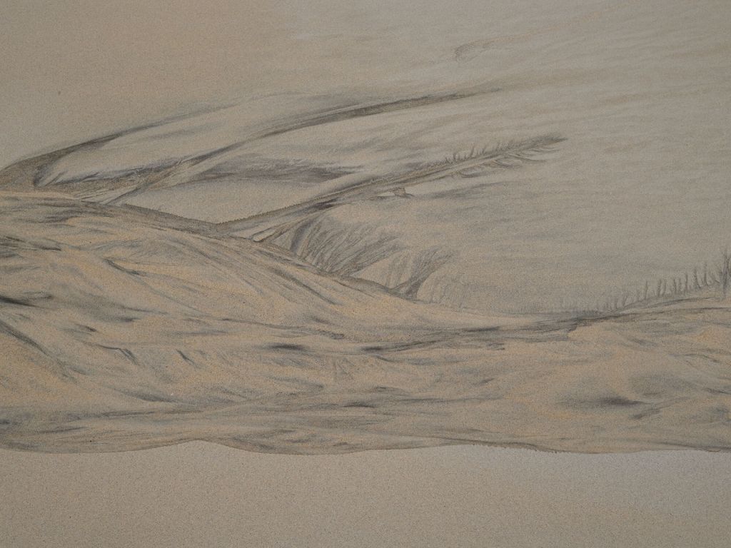 Swirling sand