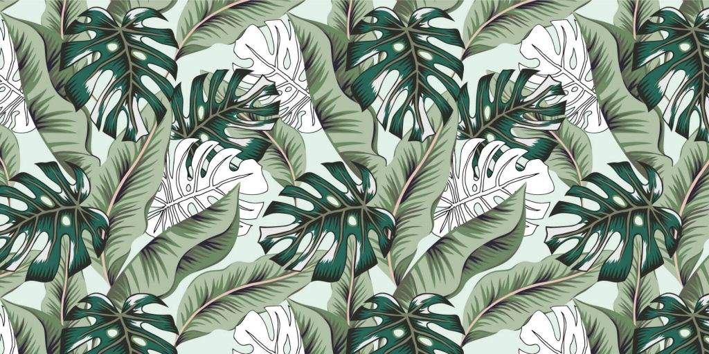 Exotic jungle plants