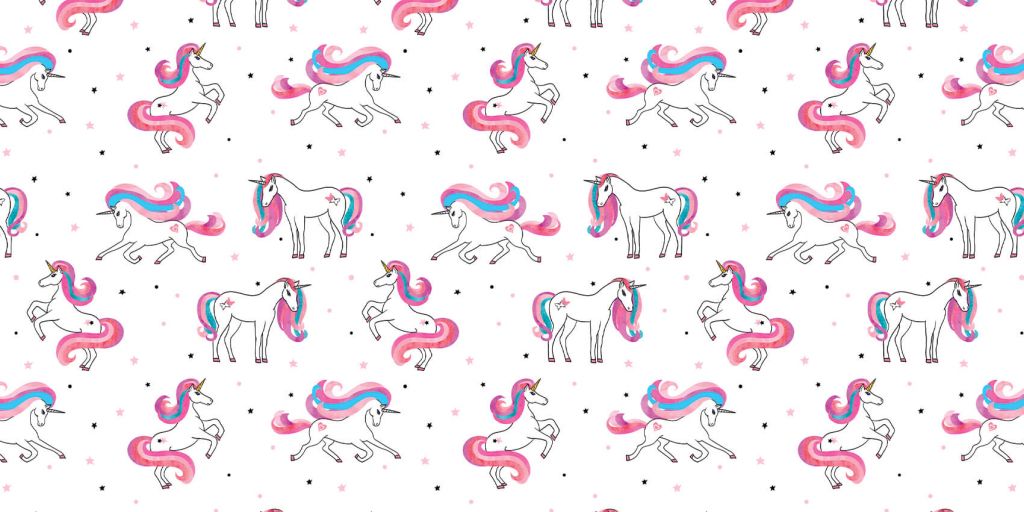 Unicorns with pink moons
