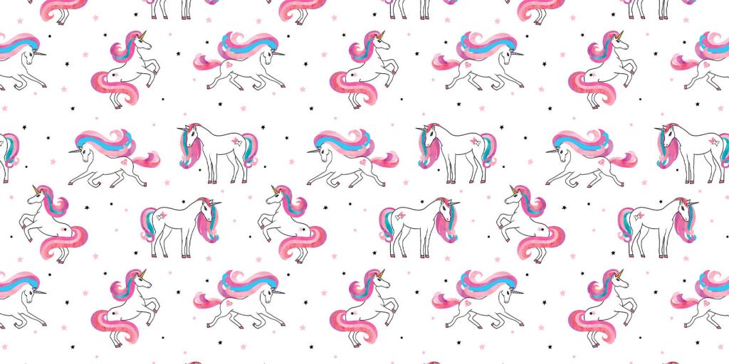 Unicorns with pink moons