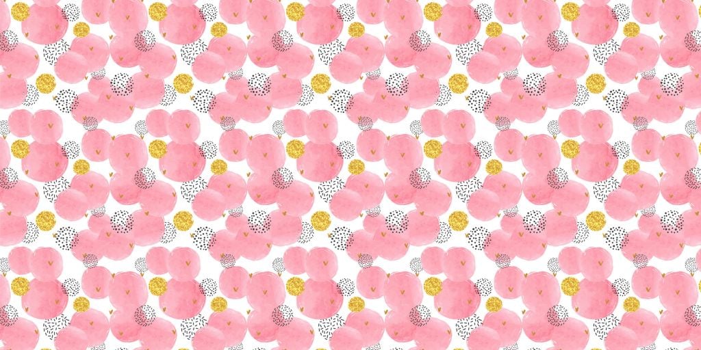 Pink and golden circles