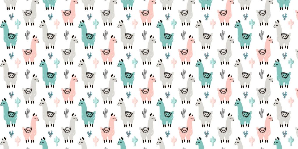 Coloured llamas