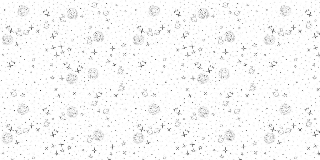 Space pattern black and white