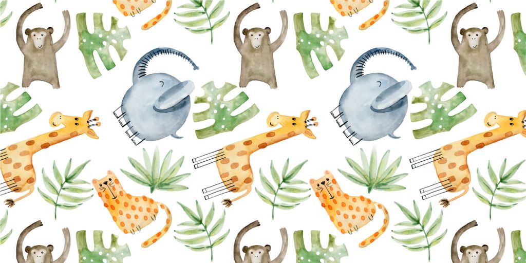 Watercolor zoo