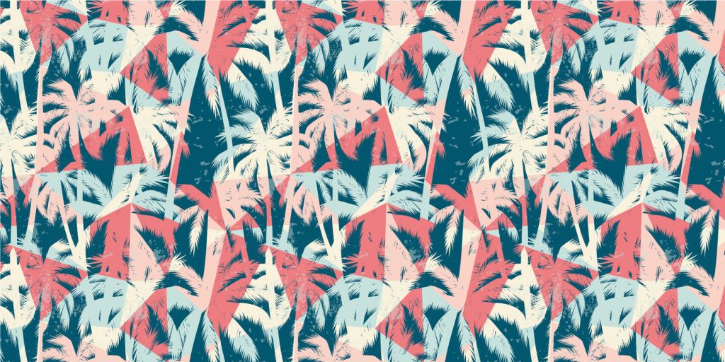 Exotic palm trees