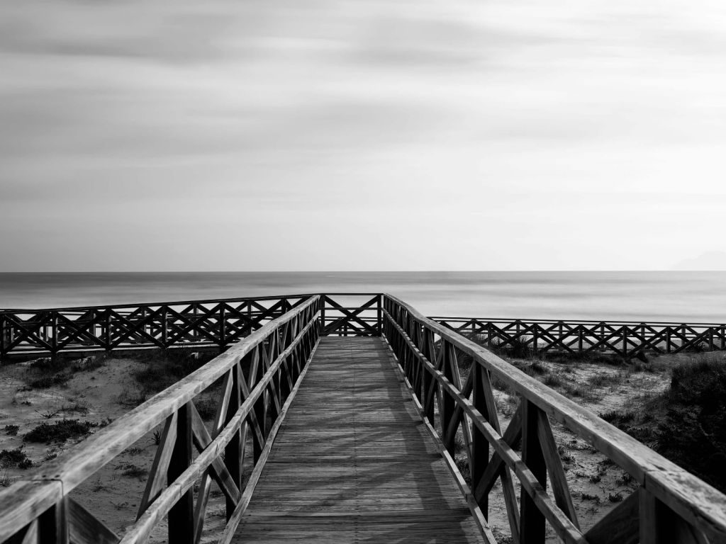 Footbridge to the beach