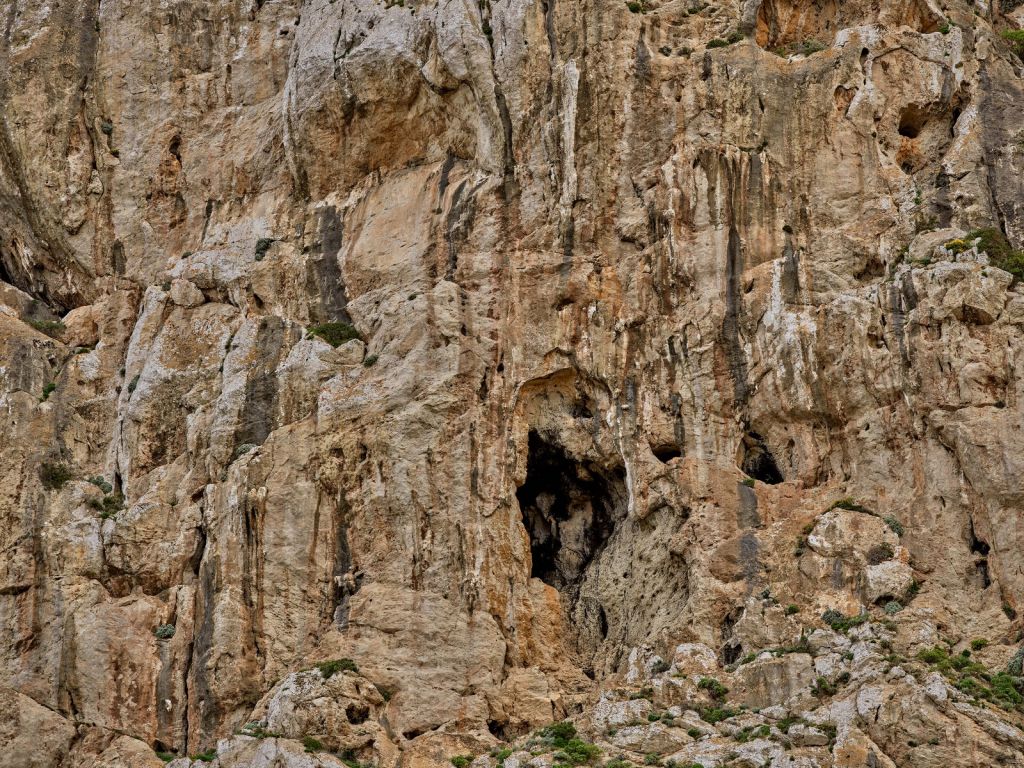 Cave in a rock