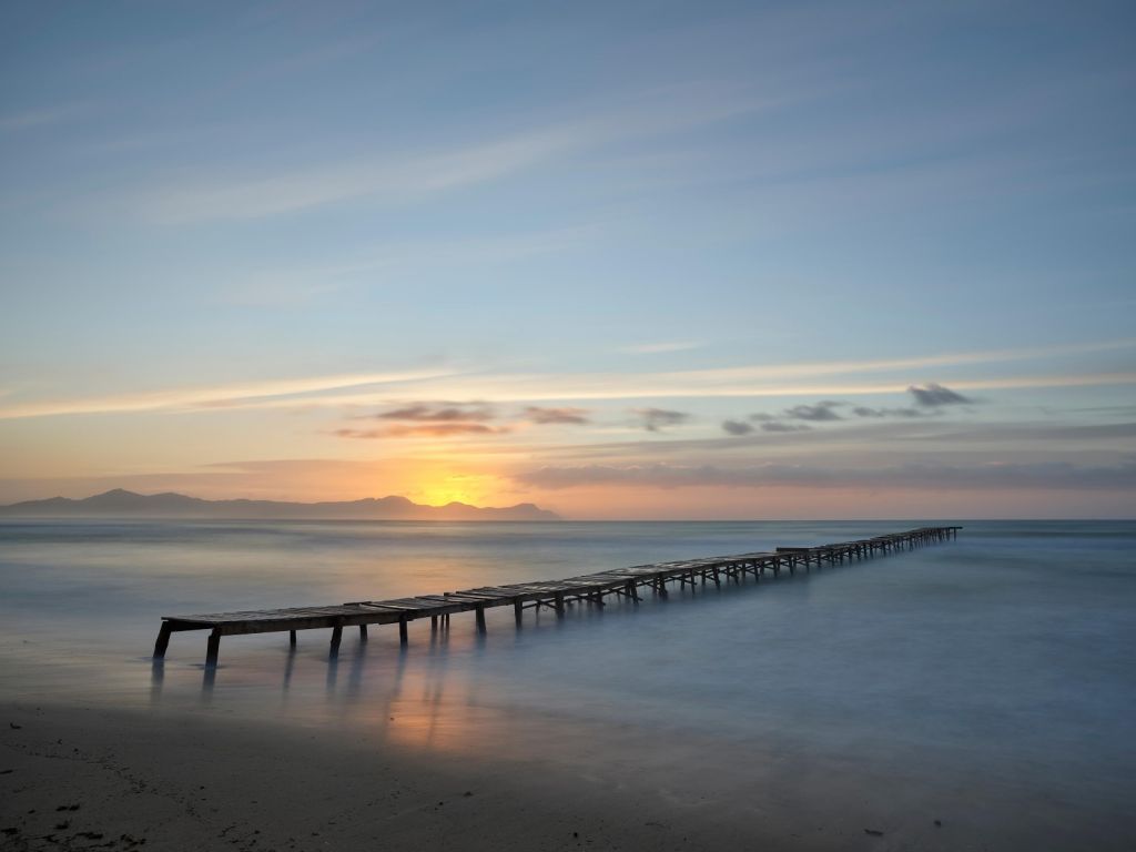 Scaffolding off the coast