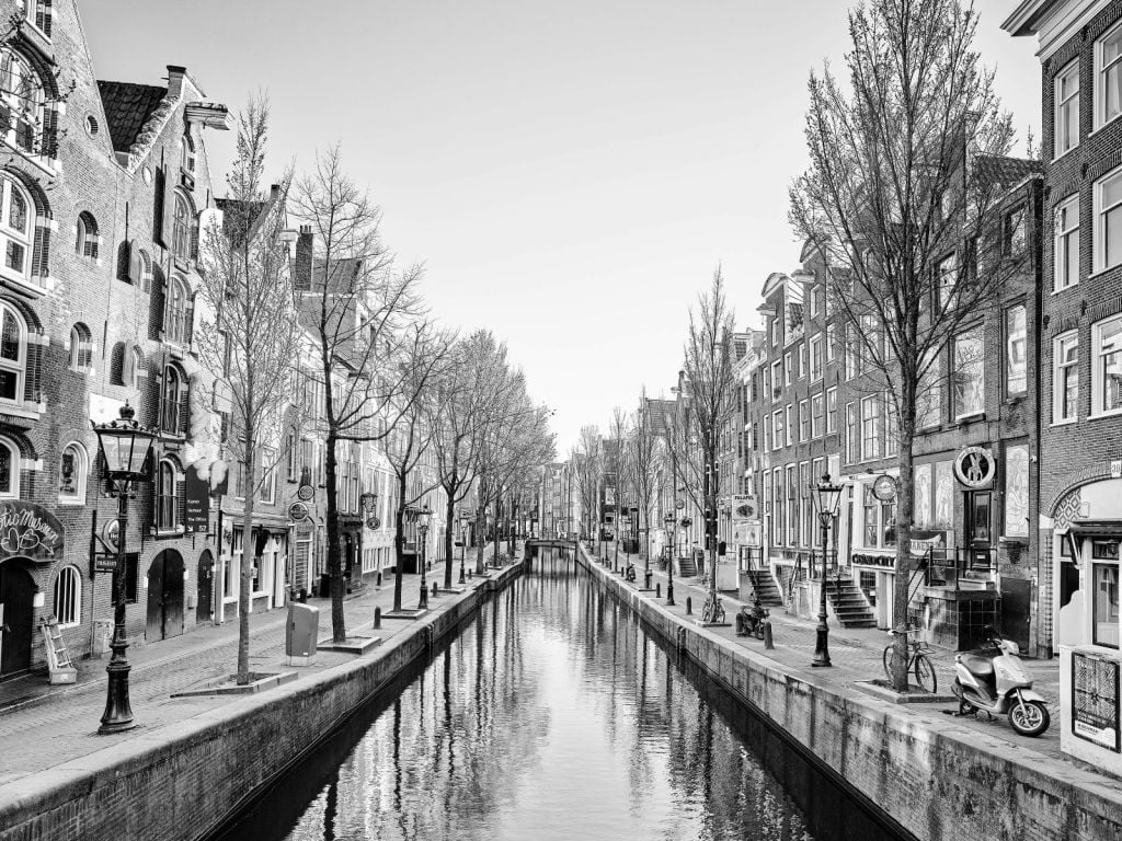 Amsterdam in black and white