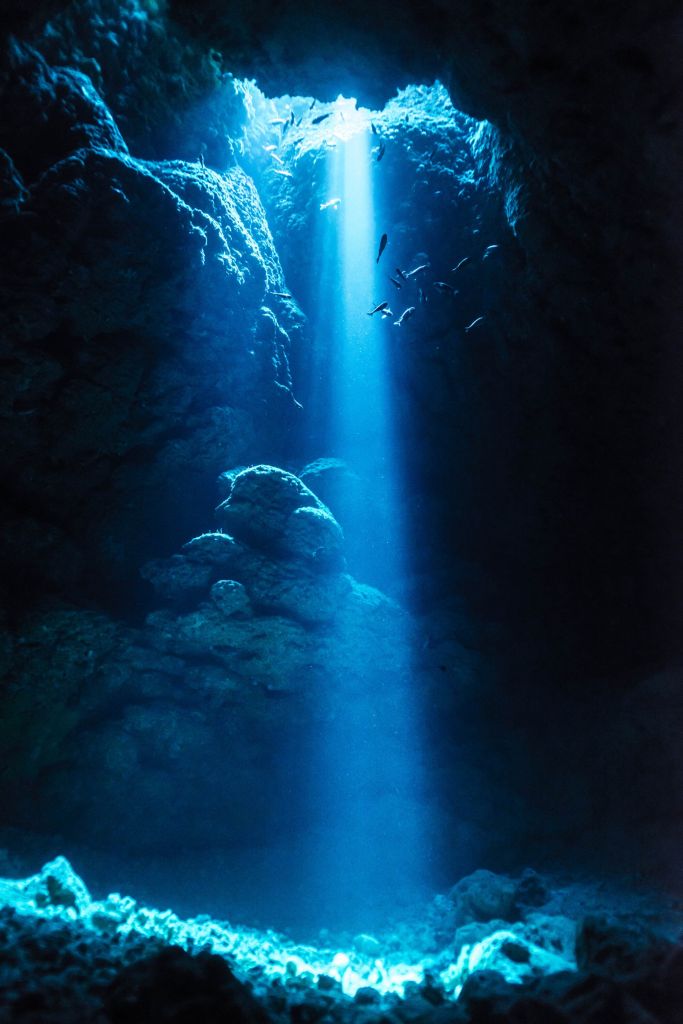 Light in a cave