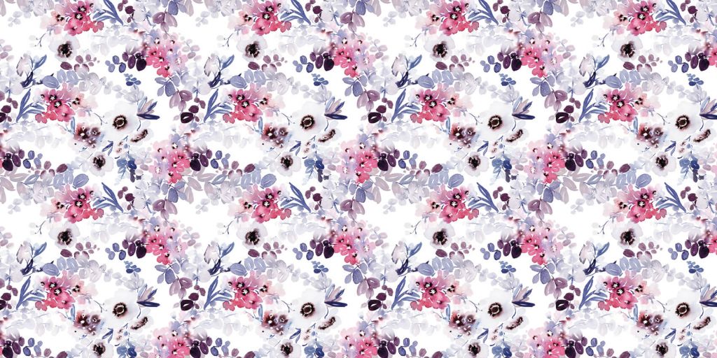 Waterverf lentebloemen