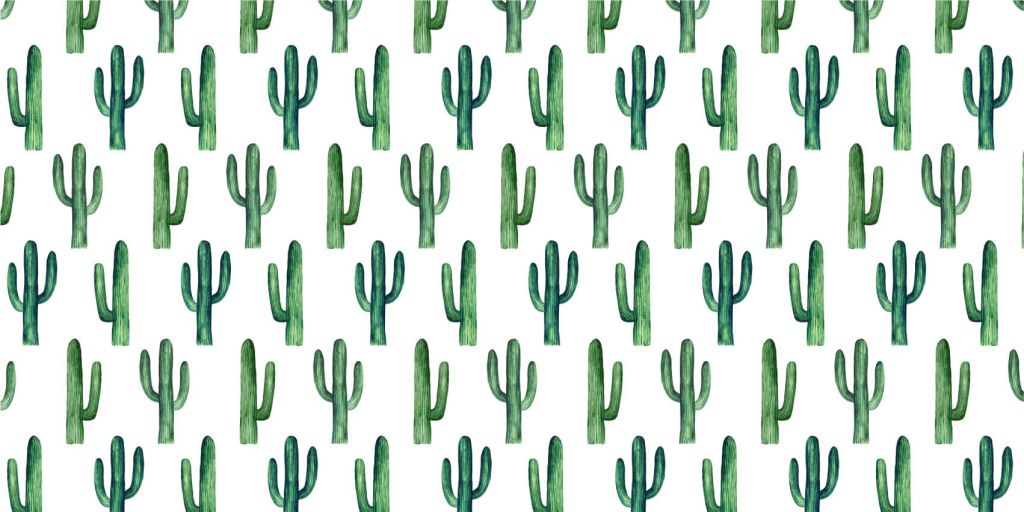 Pattern with cactusses