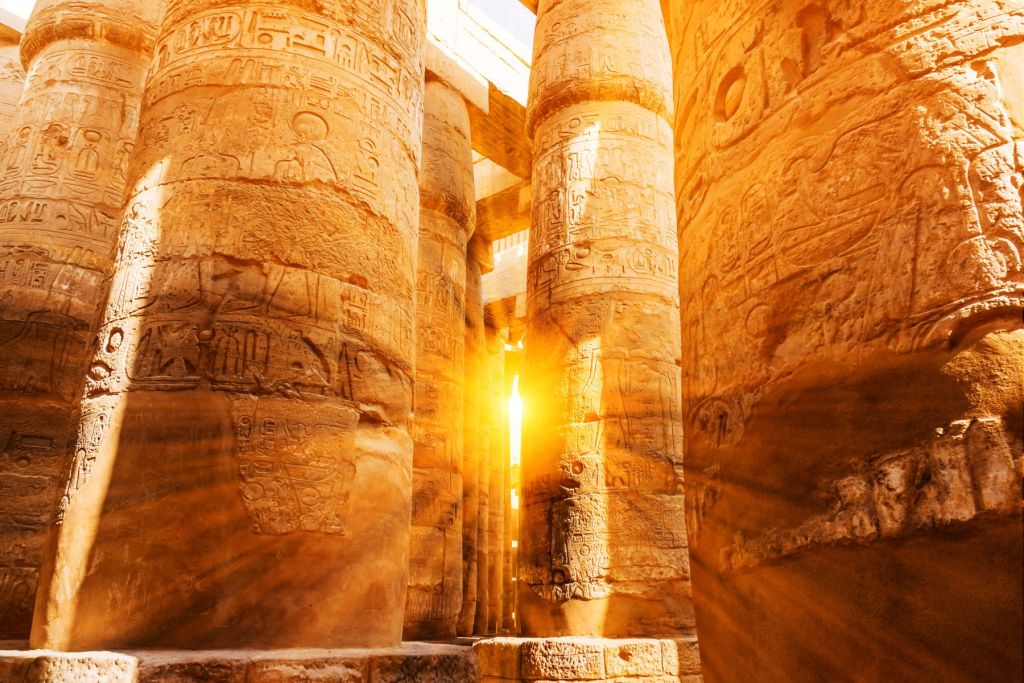 Sun through the ruins