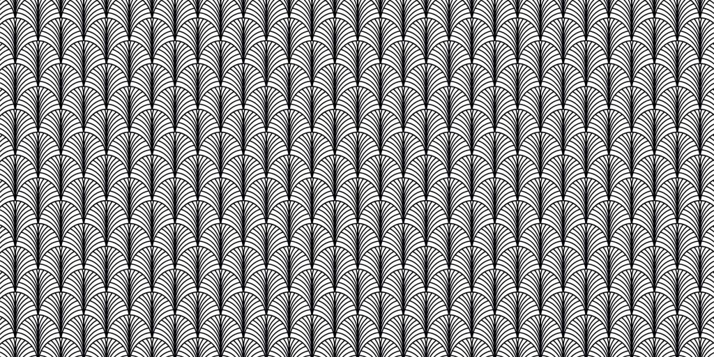 Palmette black and white