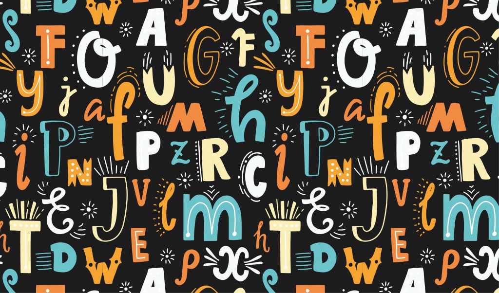 Coloured letters