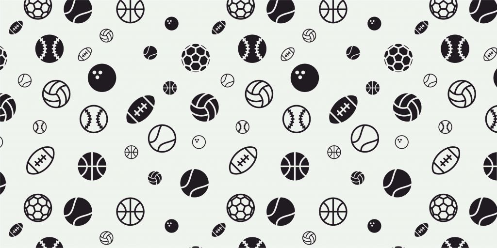 Wallpaper with patterns of sports Wallpaper