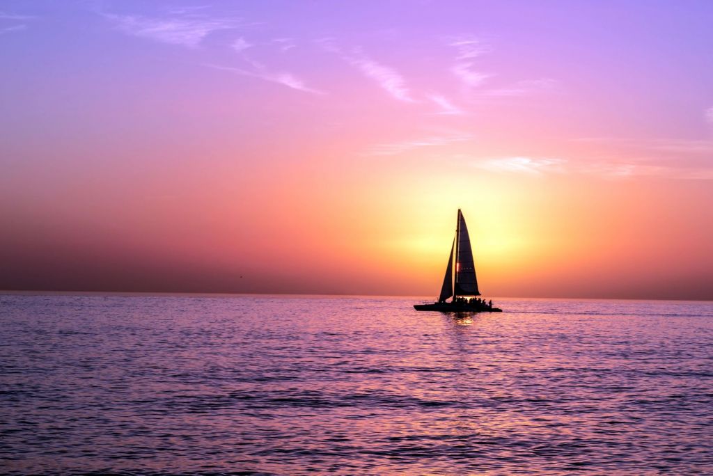 Silhouette sailboat
