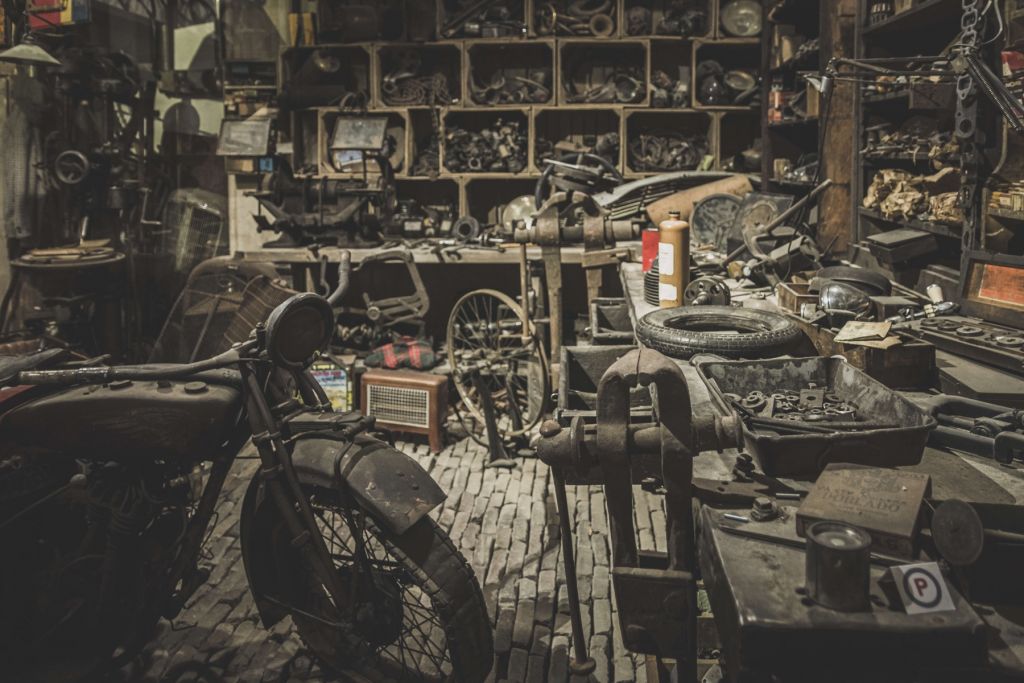 Old engine workshop