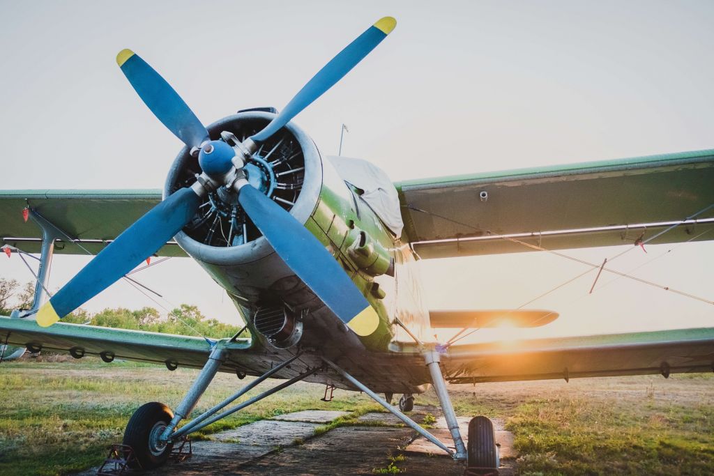 Small single-engine private plane