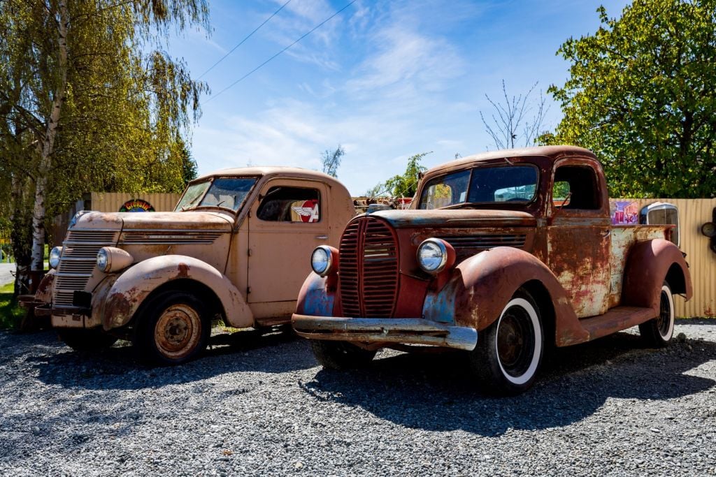 Rusty old trucks
