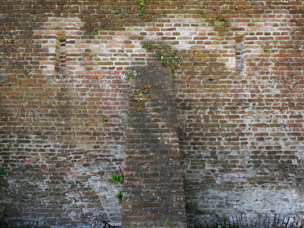 Weathered city wall