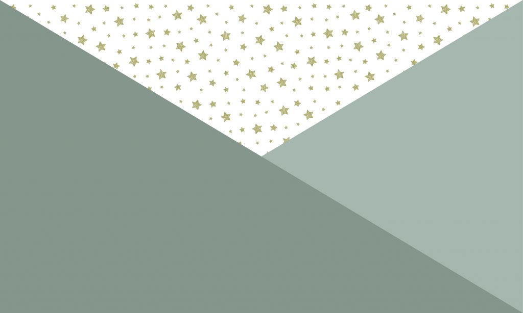 Green triangles with stars
