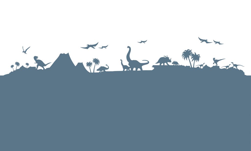 Dino silhouettes