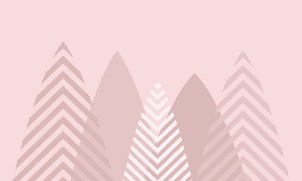 High mountains, pink