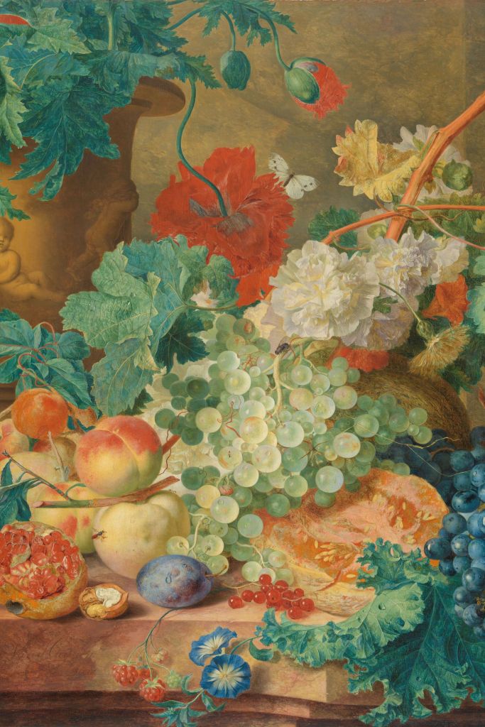 Still life with flowers and fruit, Jan van Huysum
