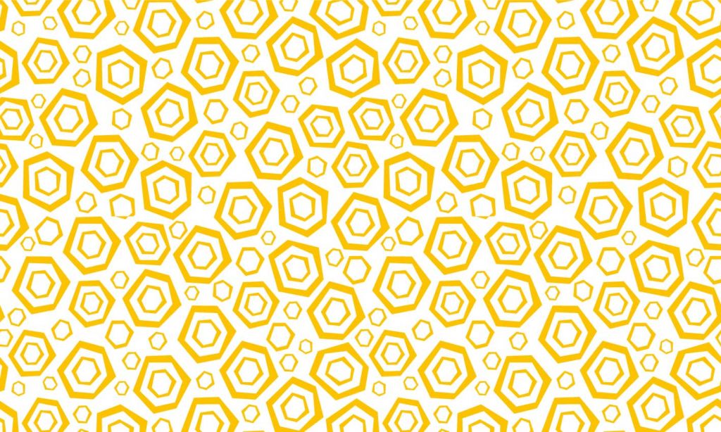 Hexagon pattern, white