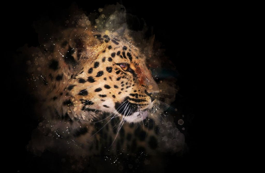 Painted leopard
