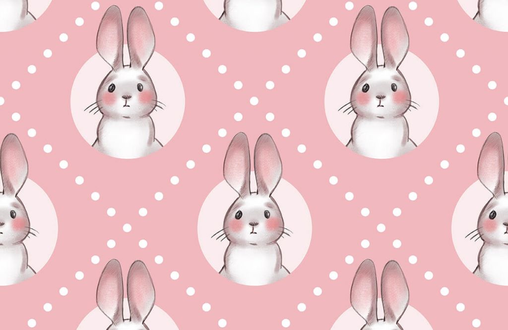Pink rabbit pattern