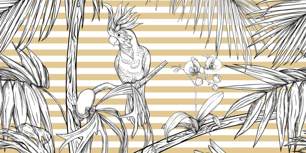 Parrot in the jungle
