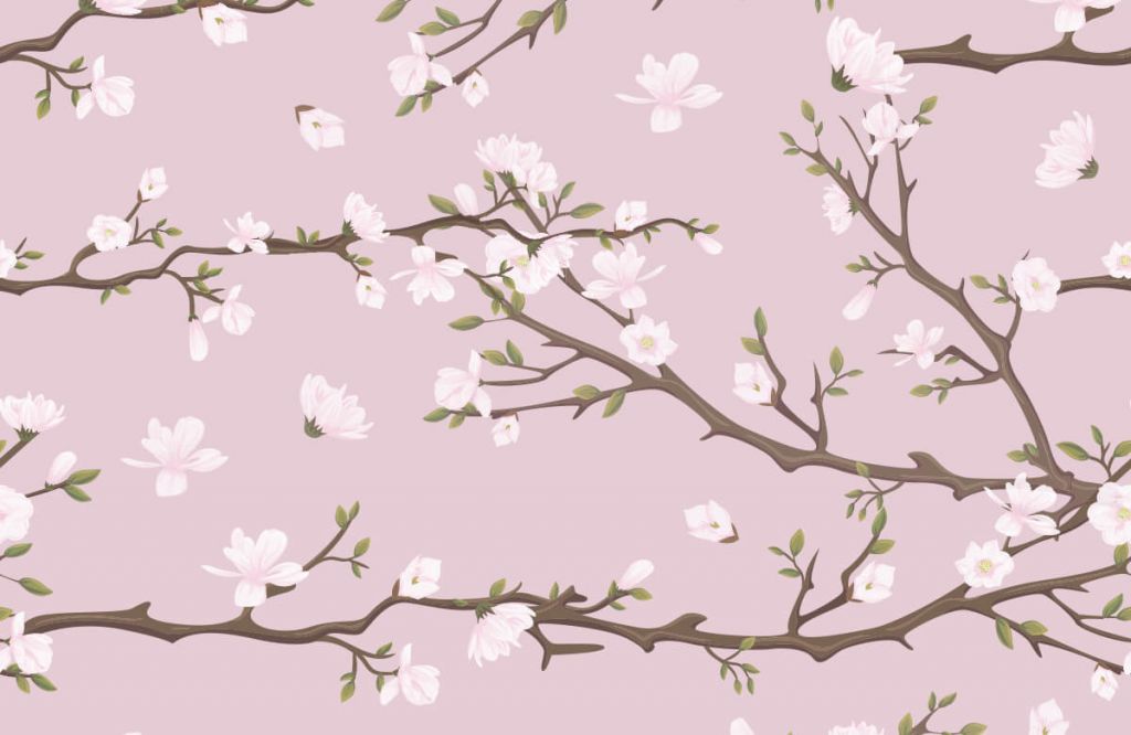 Pink spring branches