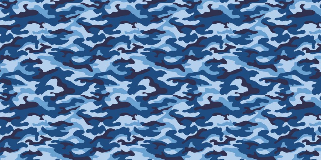 Blue camouflage